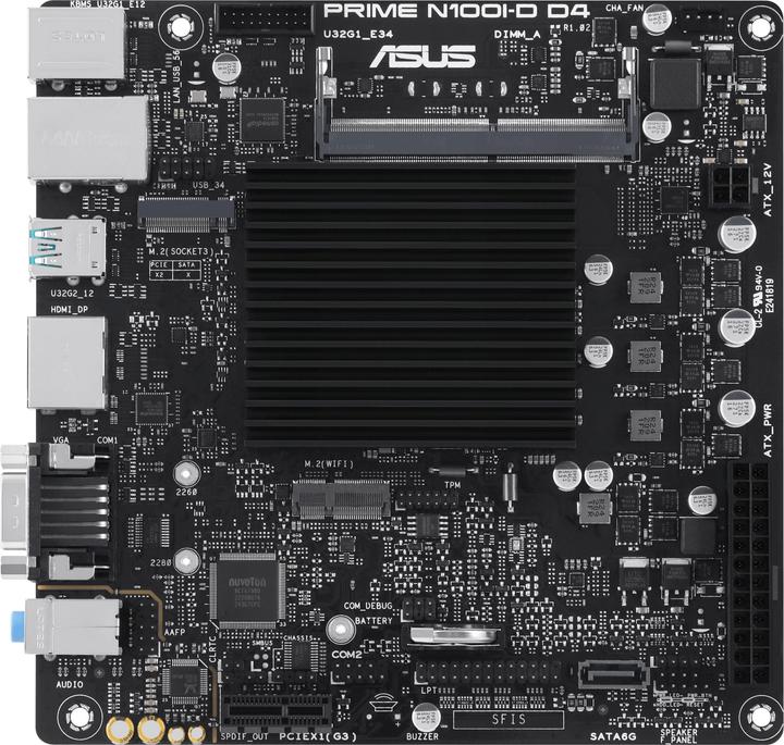 Produktbild ASUS Prime N100I-D D4 (NA (integrated CPU), Mini-ITX)