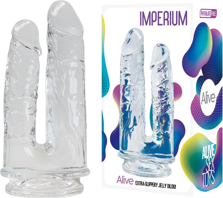 Actual product image Alive Empire Double Dildo Jelly Clear