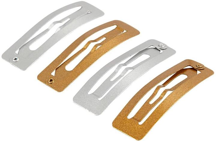 Produktbild Creativ Company Haarclip Gold/Silber 5.8 x 1.6 cm, 4 Stück (4 Stk.)