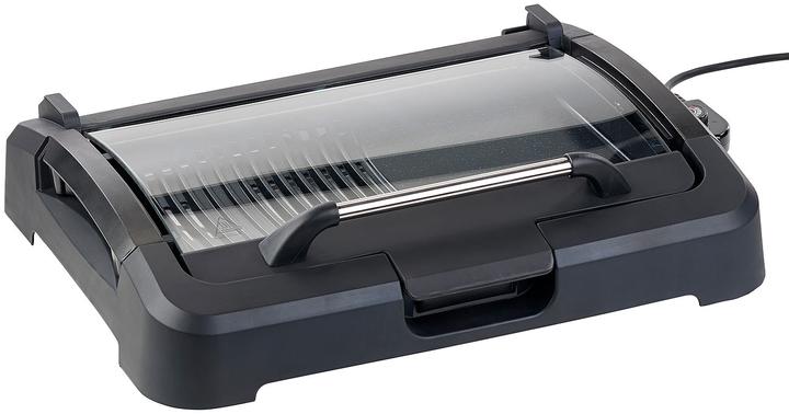 Produktbild Rosenstein & Söhne XL-Tischgrill mit Glasdeckel & Keramik-beschichteter Grillplatte