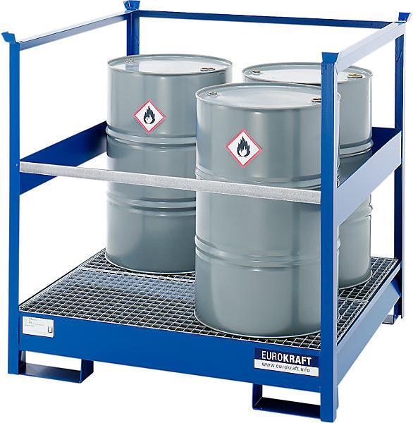 Produktbild eurokraft pro Fass-Auffangwanne für Transport und Lagerung