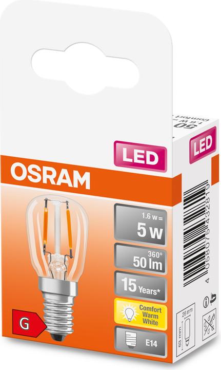 Actual product image Osram LED lamp (E14, 1 W, 70 lm, 1 x, G)