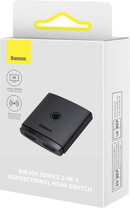 Actual product image Baseus HDMI Switch Cluster Black