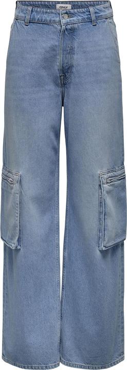 Actual product image Only ONLHOPE EX HW WIDE CARGO DNM CRO Loose Fit Jeans (28)