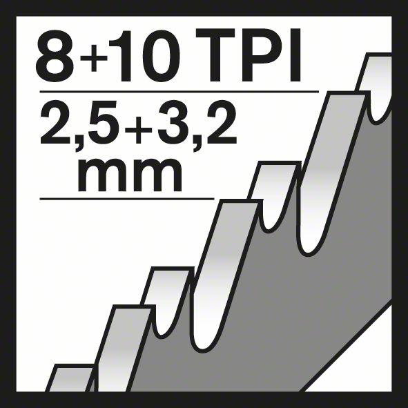 Produktbild Bosch Professional Zubehör Säbelsägeblatt S 1120 CF Heavy for Metal, 25er-Pack