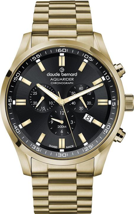 Actual product image Claude Bernard 10222-37JM-NID Herrenuhr Aquarider Chronograph 44mm 20ATM (Chronograph)