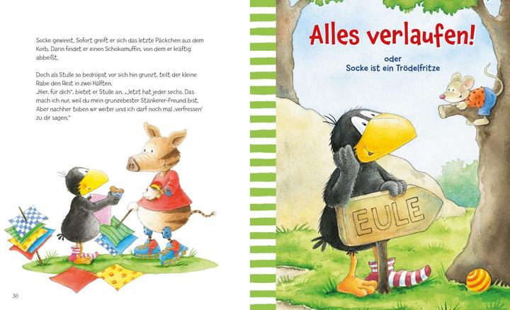 Actual product image Moost:Der kleine Rabe Socke: Mit Socke (German, Nele Moost, Annet Rudolph, 2024)