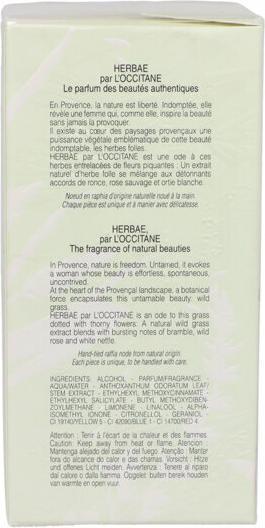 Image du produit L'Occitane Herbae Eau de Parfum 90ml (Eau de parfum, 90 ml)
