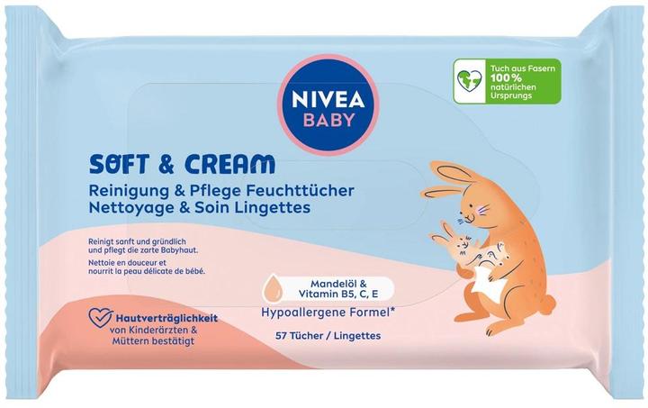 Actual product image NIVEA Soft & Cream Feuchttücher Quattro (228 Piece)