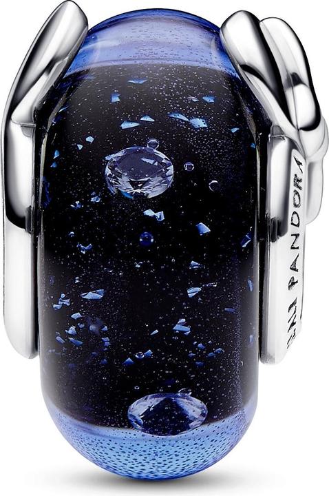 Produktbild Pandora Disney Micky Maus & Minnie Maus Blaues Murano Glas Charm (Silber 925)