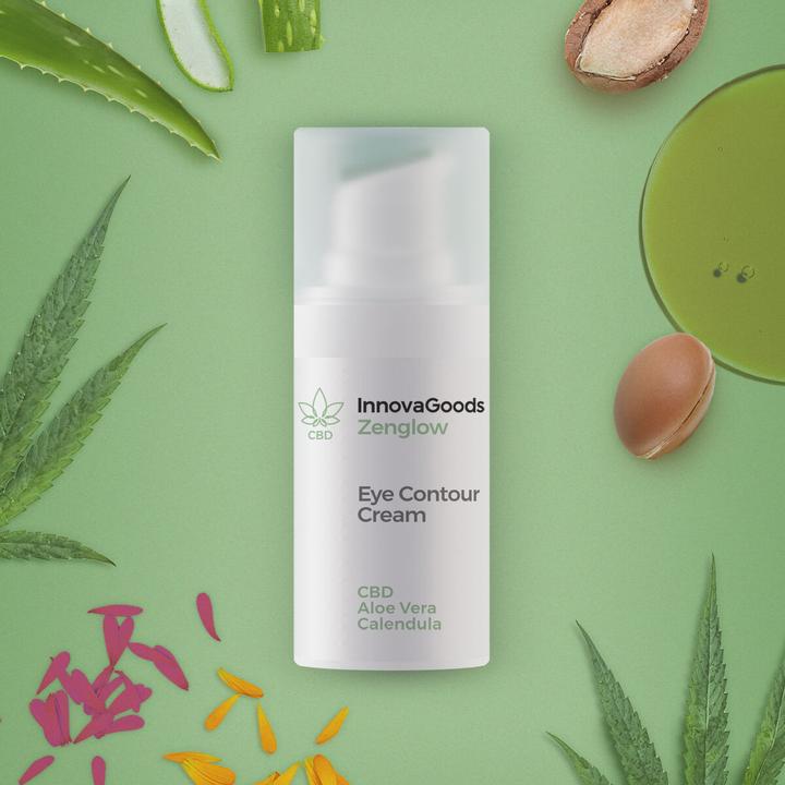 Immagine prodotto InnovaGoods Contorno occhi CBD Zenglow 15 ml (Crema, 15 ml, Giorno + Notte)