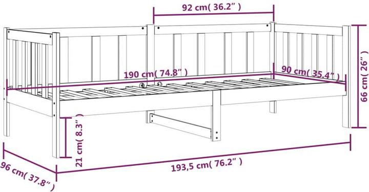 Actual product image VidaXL Reynolds (90 x 190 cm)