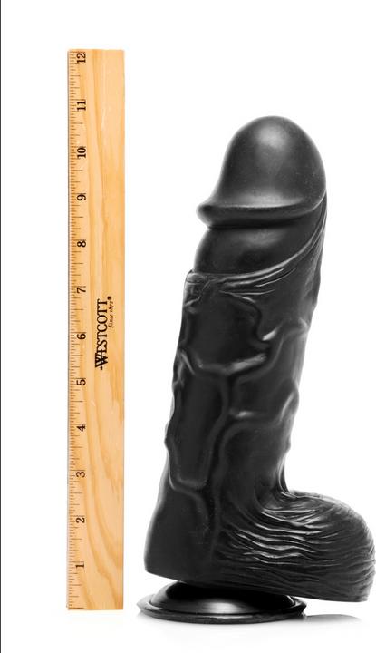 Produktbild XR Brands Giant Black Dong - 10,5 inch / 27 cm
