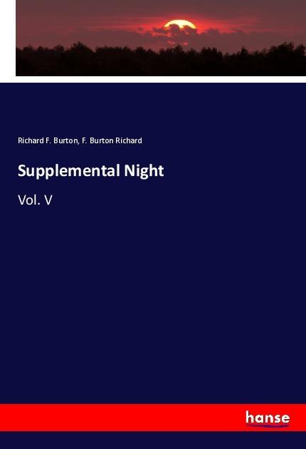 Produktbild Supplemental Night (Deutsch, Richard F. Burton, 2020)