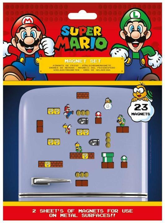 Actual product image Pyramid Super Mario: Mushroom Kingdom Magnet Set (23 x)