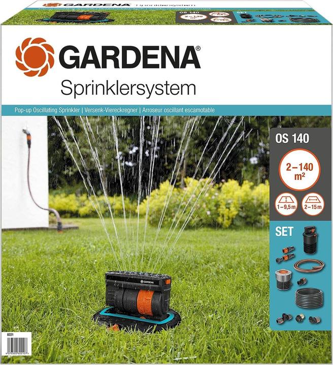 Immagine prodotto Gardena Set completo per l'impianto di irrigazione 8221 (Irrigatori a scomparsa, Spruzzatori)