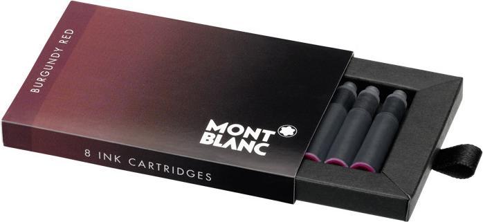 Actual product image Montblanc Ink cartridge 128201 bordeaux 8 pieces