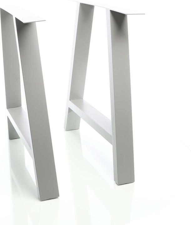 Produktbild Wiltec XPOtool Tischbeine 2x Tischgestell grau A-Form 70x72cm Industrial Tischkufen