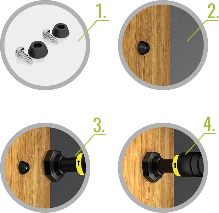 Actual product image HMS DD201 DOOR-GYM-BAR 90-130 CM PREMIUM