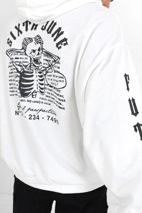 Produktbild Sixth June Gothic-Skelett Kapuzen-Sweatshirt (M)