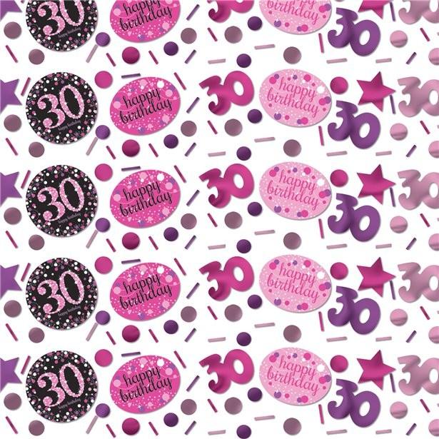 Produktbild Amscan Konfetti Rosen 30 Jahre "Happy Birthday".