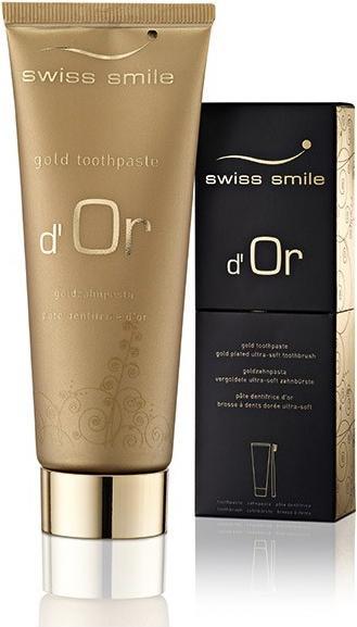 Swiss Smile Set dentifricio e spazzolino d'oro d'Or (75 ml)