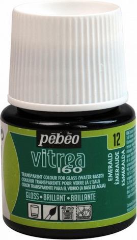 Produktbild Pebeo Vitrea 160 Glänzendefarben (Smaragdgrün, 45 ml)