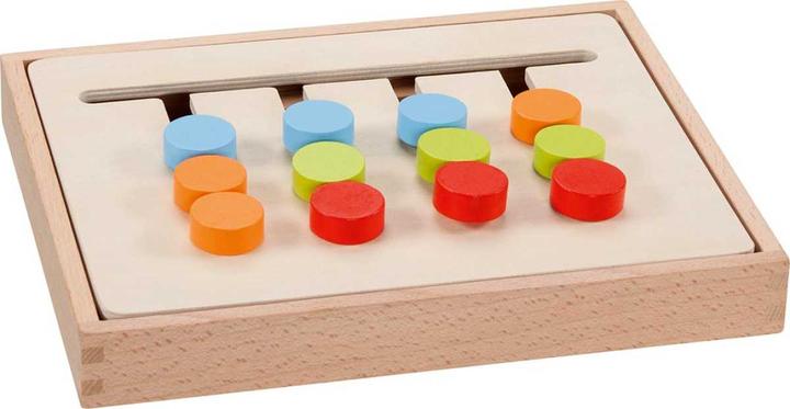Actual product image Goki Color sorting board in wooden box