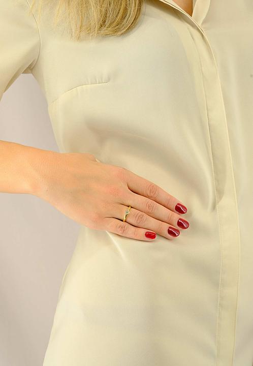 Actual product image Muau Solitaire (56, 750/18 K Gold)