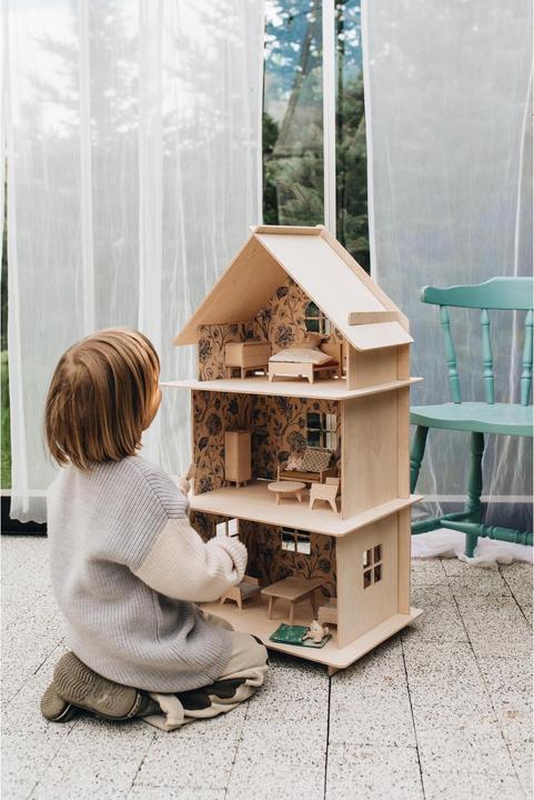 Produktbild Milin Holzpuppenhaus Vintage Flower