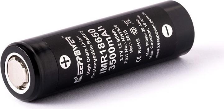 Image du produit Keeppower Batterie IMR18650 - (Flat Top) (1 pcs, 18650, 3500 mAh)