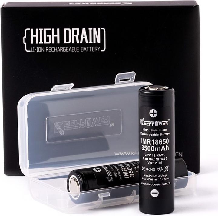 Image du produit Keeppower Batterie IMR18650 - (Flat Top) (1 pcs, 18650, 3500 mAh)
