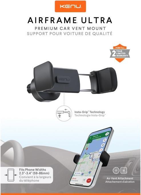 Actual product image Kenu Car holder for air vents, clamp