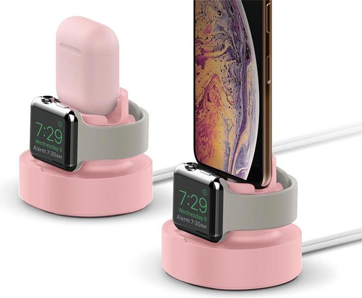 Produktbild EKO Ladestation für Apple Watch und AirPods / Smartphone 2 in 1 Haltbar aus TPU