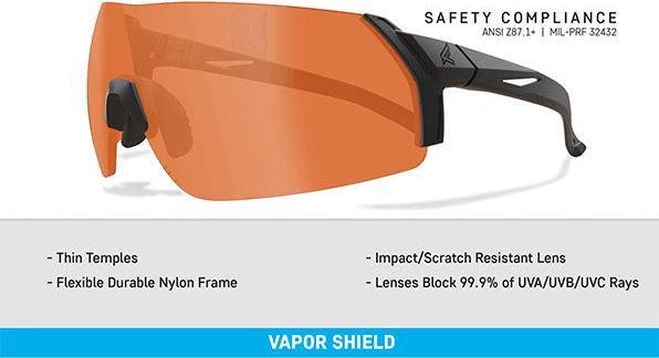 Produktbild Edge Eyewear Schiessbrille URGENT FURY, Tiger's Eye Vapor Shield Lens
