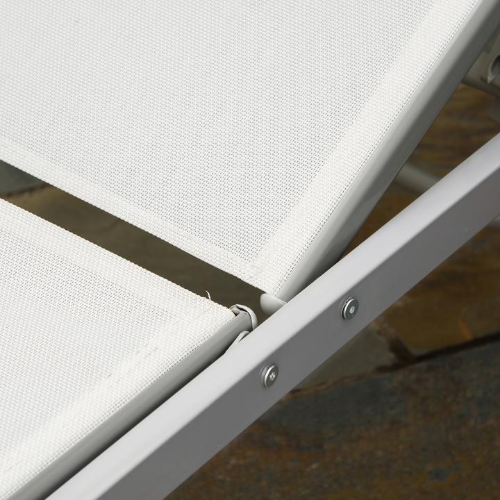 Immagine prodotto Outsunny Lettino da giardino con schienale regolabile (170 cm)