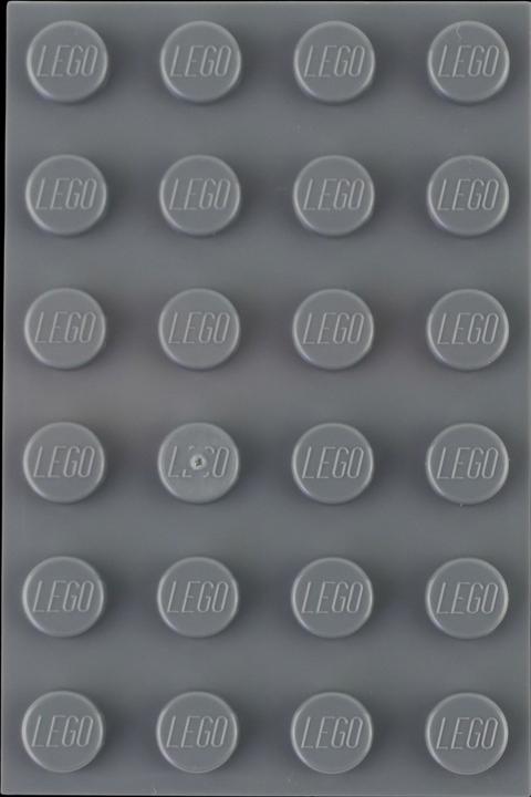 Actual product image LEGO 4x6 plates dark gray - 250 pieces - Dark bluish gray plate 3032 (3032, LEGO Accessories)