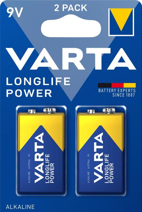 Varta Potenza LONGLIFICA (2 pz., 9V Block, 550 mAh)