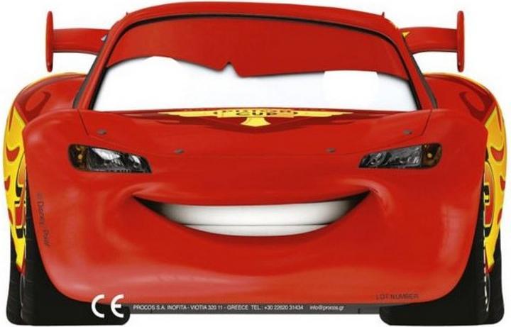 Actual product image Cars Lightning McQueen Party Mask (Pack of 6)