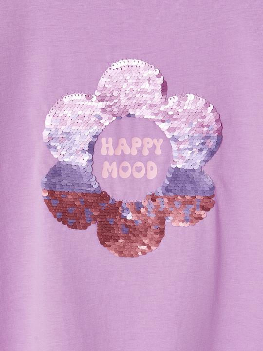 Produktbild Vertbaudet Mädchen T-Shirt mit Paillettenmotiv und Recycling-Baumwolle (104)