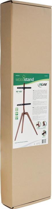 Actual product image InLine Woodstand TV-Standfuss (Universal, 65", 40 kg)
