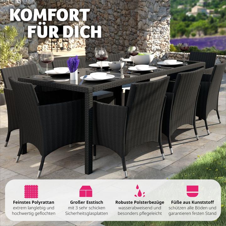 Produktbild tectake Rattan Sitzgruppe Valencia