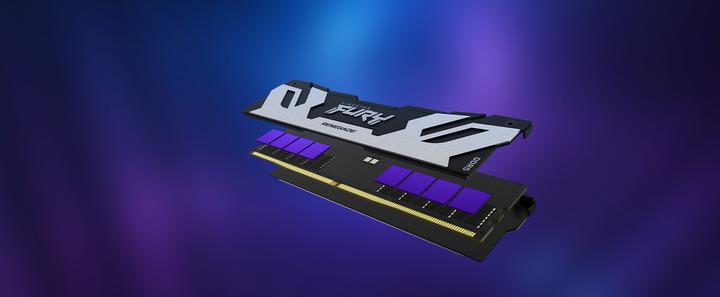 Produktbild Kingston 16GB 7600MT/s DDR5 CL38 DIMM FURY Renegade Silver XMP (1 x 16GB, 7600 MHz, DDR5-RAM, DIMM)