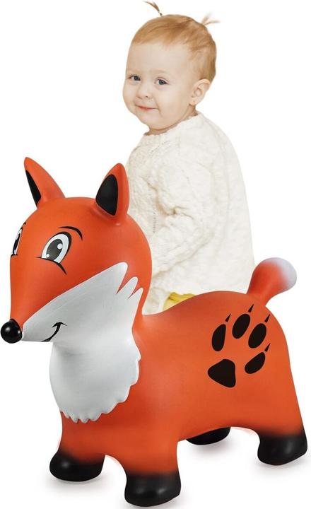 Actual product image Orange Hüpftier Fuchs mit Pumpe