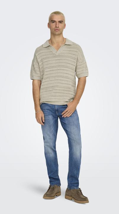 Actual product image Only & Sons Onsgrayson Ds 5 Chochet Polo Knit (XS)