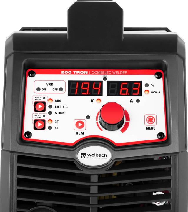 Actual product image Stamos Combined Welder - Digital - TIG - MIG/MAG - MMA - 200 A