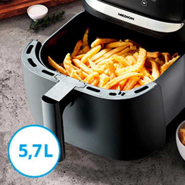 Image du produit Medion Heissluft-Fritteuse MD 10532, 1 kg, Schwarz