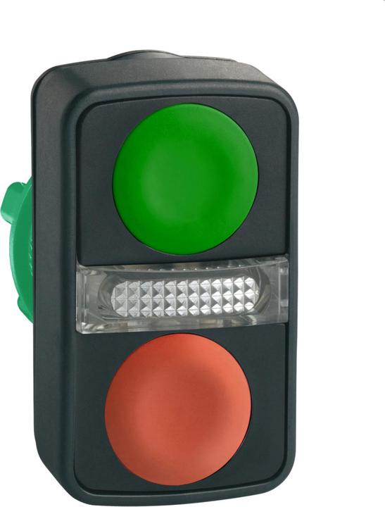 Immagine prodotto Schneider Electric Pulsante doppio illuminato verde piatto/rosso ZB5AW7A3740