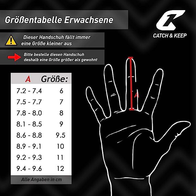 Produktbild Catch & Keep Fussballhandschuhe Fly White Soul Gr. 9 Weiss Torwart Keeper Goalie Handschuhe (9)