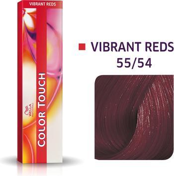 Actual product image Wella Colour Touch 55/54 Vibrant Reds Intense Light Brown Mahogany Copper 60ml (54, 55)